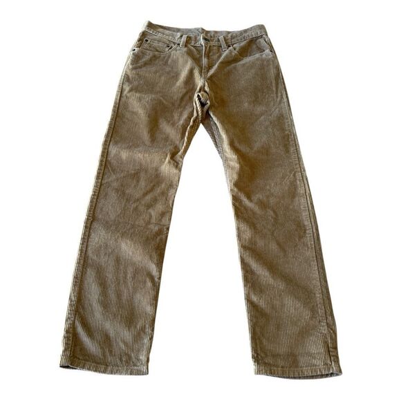 Levi's 314 Shaping Straight relaxed Corduroy Pants Women's Size 30x30 Tan - Picture 1 of 8